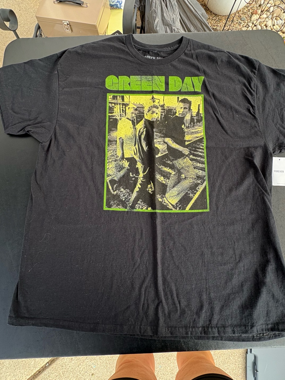 NWT Forever 21 Black Green Day Graphic Tee size 0X/1X